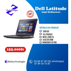 Ordinateur Dell Latitude 6440 i5, 14”, 8Gb Ram, 512Gb DD