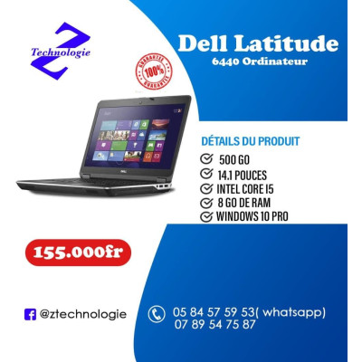 Ordinateur Dell Latitude 6440 i5, 14”, 8Gb Ram, 512Gb DD